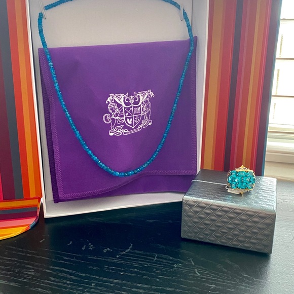 Gems En Vogue Ring Parabia Topaz Ring & Necklace - Picture 6 of 16